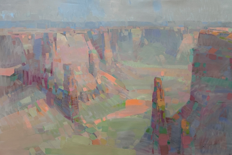 Utah Canyon, Original oil Painting, Handmade artwork, One of a Kind                 